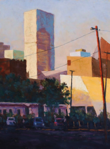DAM Skyline 
12x16   Pastel